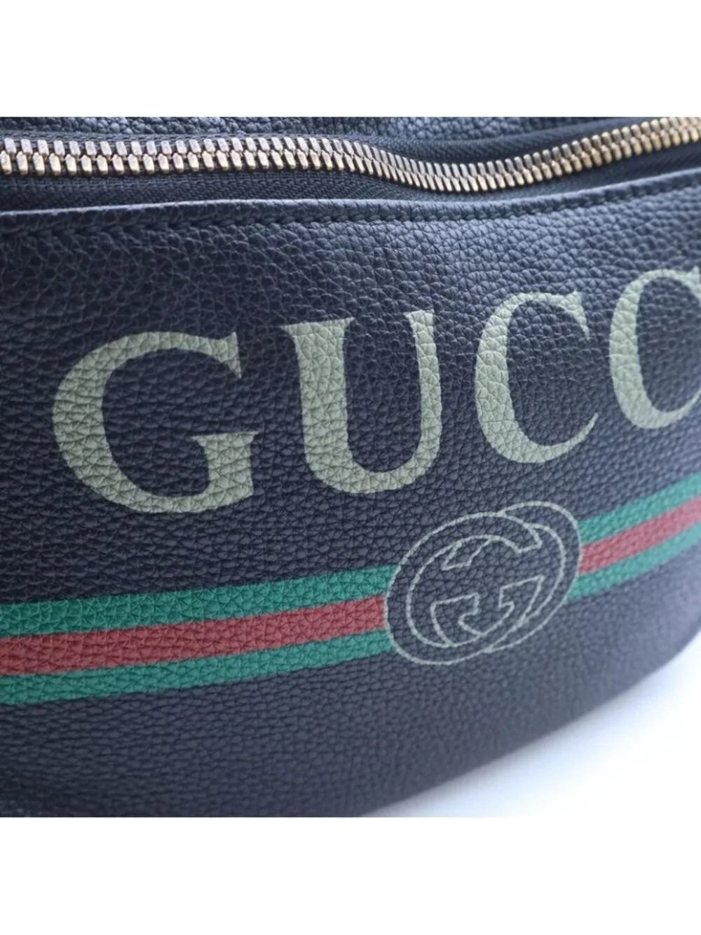 Gucci Sherry Line Belt Bag Black Leather - Picture 6 of 6